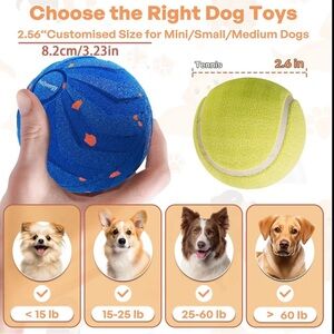 Blue Dog Toys-Interactive Dog Ball 2 Modes USB Rechargeable